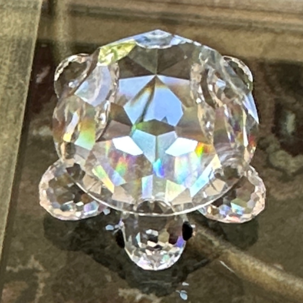 Swarovski Clear Crystal Solitaire Iridescent Sparkle